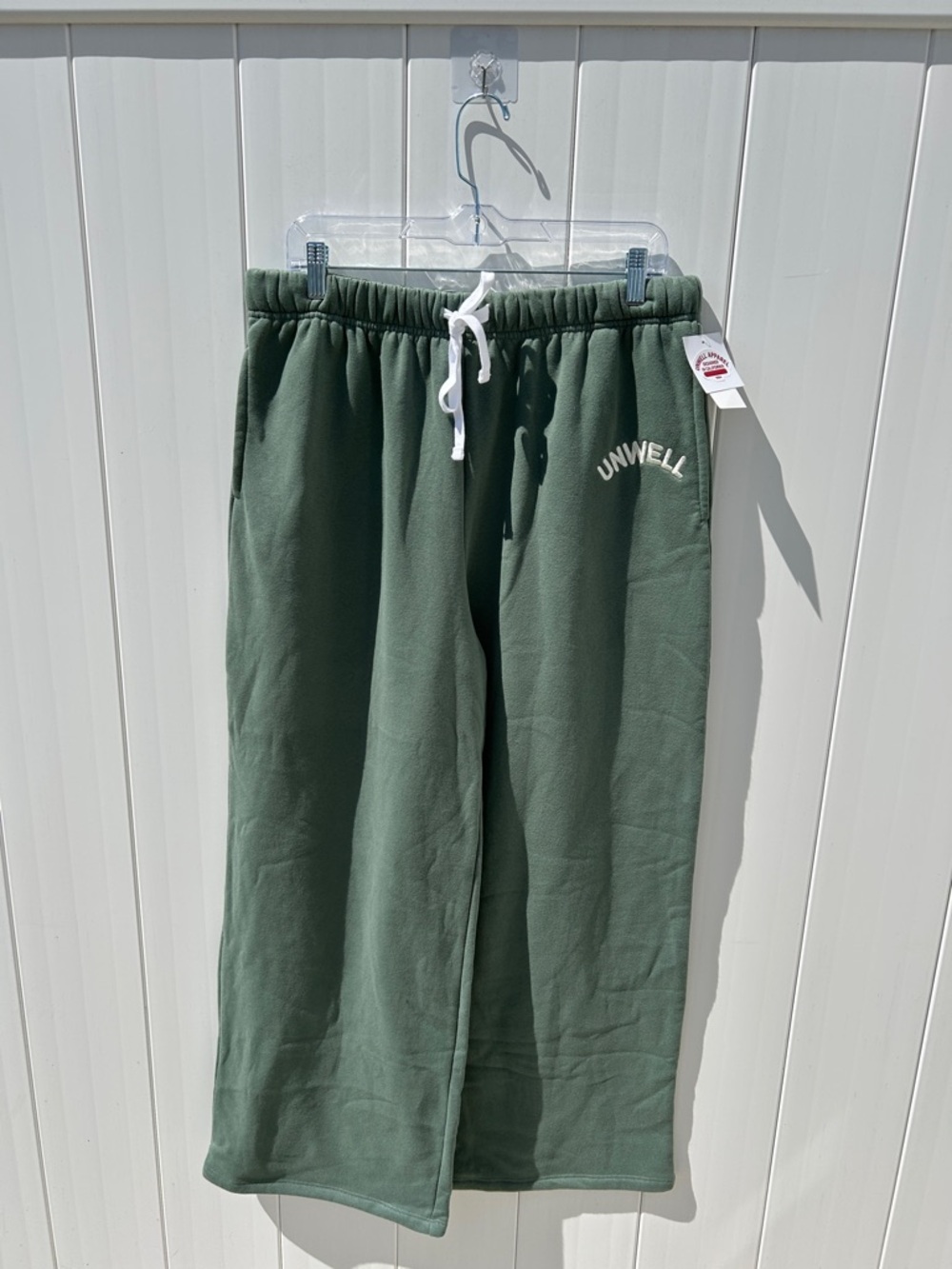 Unwell Wide Leg Sweatpants in Olive Green
